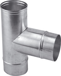 Burgerhout Dunwandig Aluminium (NEN7203) T-stuk 90°