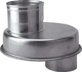 Fireplace connection AL 100 round Featured Image