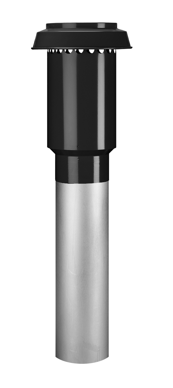 Roof terminal Ventilation Isolated 130 L=1000 Black Featured Image