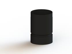 Roof terminal extension Above AL 200 (for Combi terminal) L=200 thumbnail