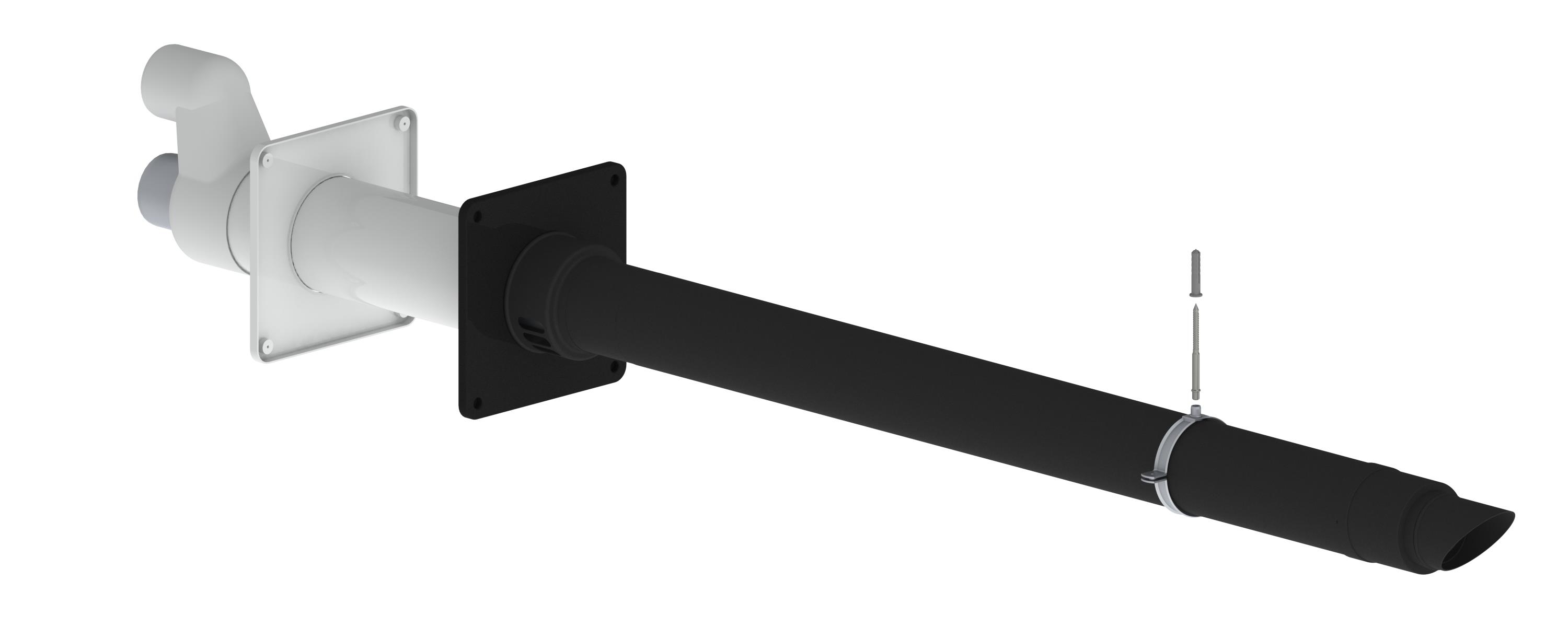 Balcony terminal single-walled AL 80-80 L=2000 Featured Image