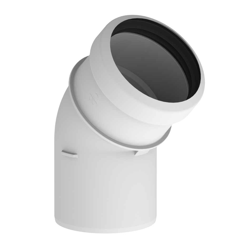 Burgerhout Safe-PP Elbow 45°