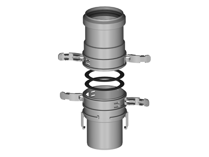 Burgerhout Miniflex Coupling fixed/flex set