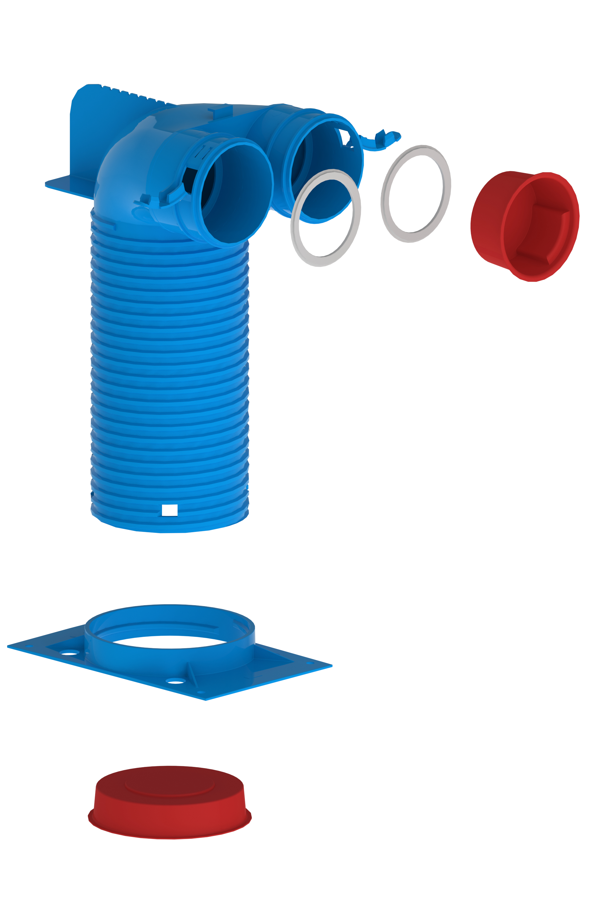 Hybalans+ Ventielaansluitstuk 117 2x75 90°