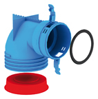 Hybalans+ Ventielaansluitstuk tunnelbouw 117 92 90°