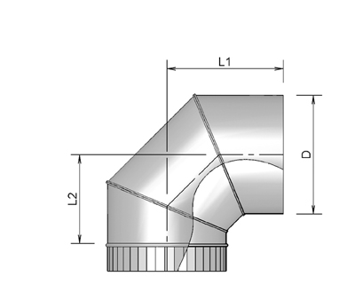 Elbow AL 250 90° thumbnail