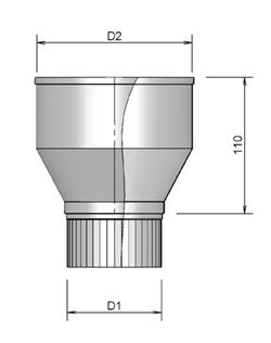 NEN 7203 Expander single-walled AL 100/130 thumbnail