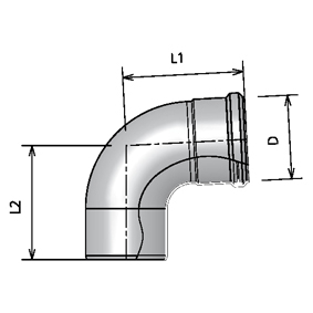 Elbow SST Smooth 80 90° thumbnail