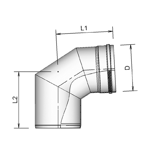 Alu-fix Elbow AL 150 90° thumbnail