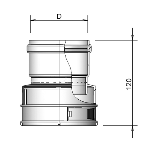 Flexline Adaptor Flex – Fixed (sleeve) PP 80 thumbnail