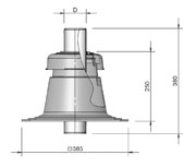 Flexline Chimney cap PP 100 thumbnail