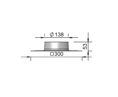 Flat Roof Flashing AL for Chimneytop 140 thumbnail