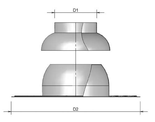 Flat roof flashing adjust AL 138 0-15° thumbnail