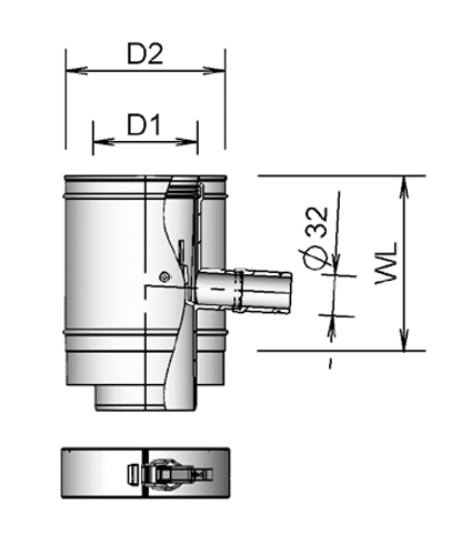 TwinSafe+ Condensate trap AL Concentric 100/150 thumbnail