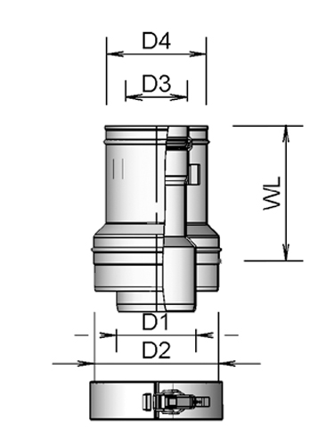 TwinSafe+ Reducer AL Concentric 100/150 to 80/125 thumbnail
