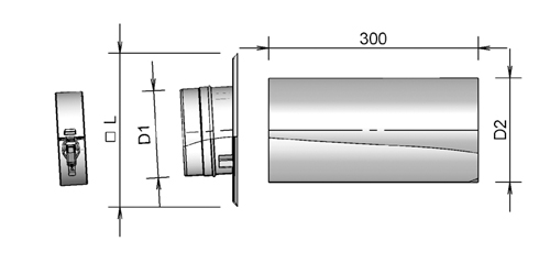 Multiflex Chimney connection 60/100 thumbnail