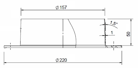 Flat Roof Flashing AL for Chimneytop 158 thumbnail