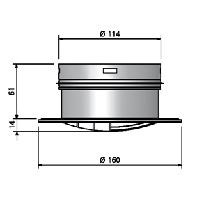 Hybalans+ Extract air valve Kwadrant thumbnail