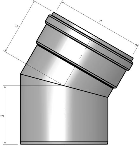 Twinline Elbow PP 130 30° thumbnail