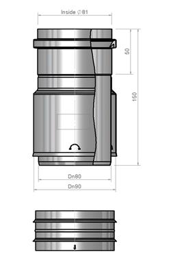 MetalFlex Adaptor Flex-Sleeve SST 80 thumbnail