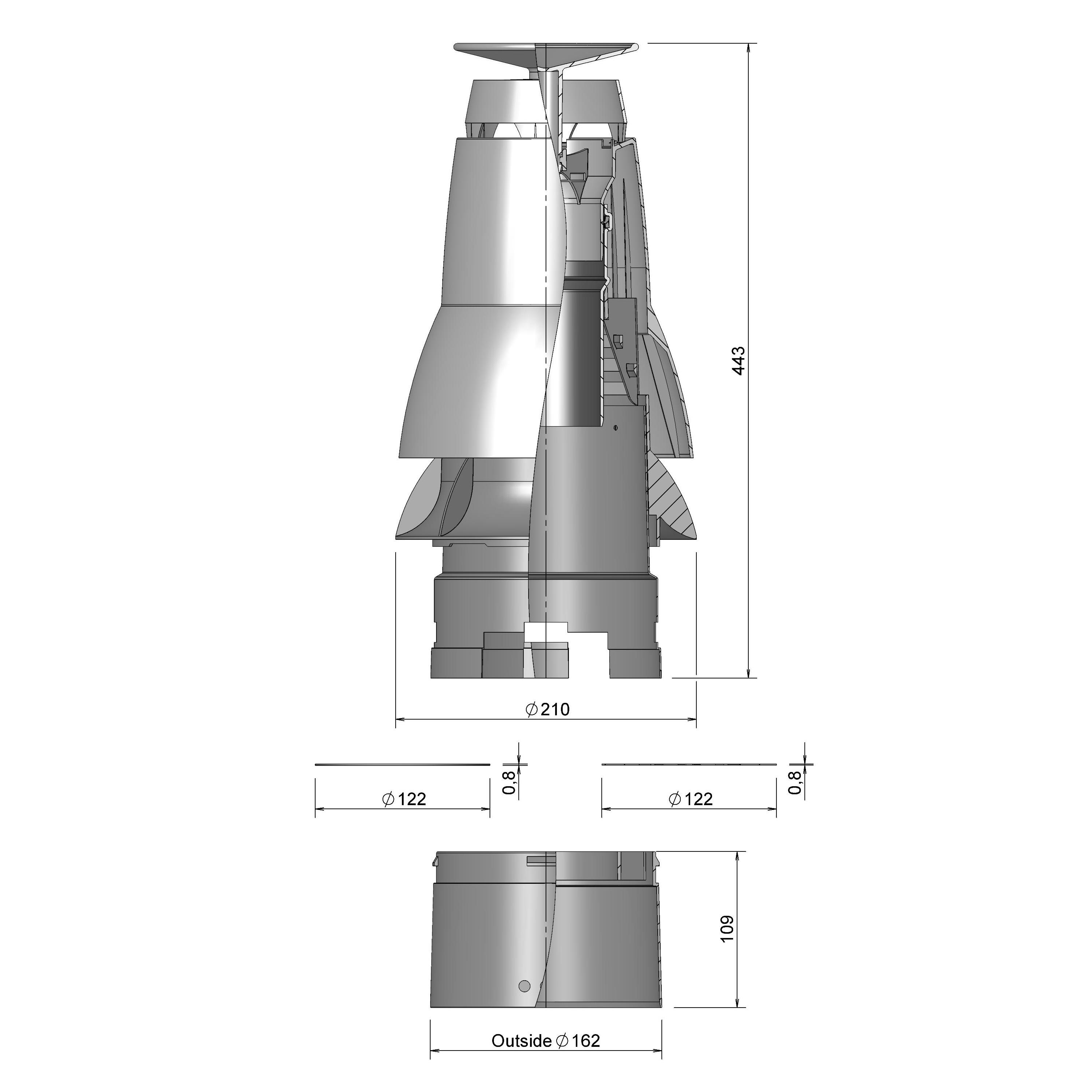 MetalFlex Chimneytop Skyline SST 60 and 80 thumbnail