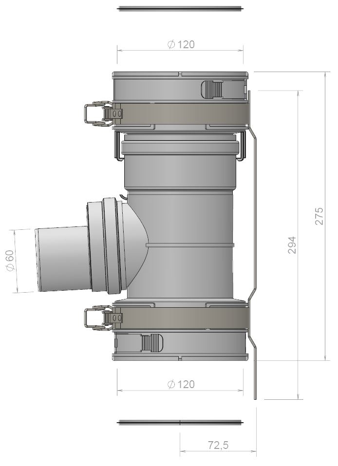 Multiflex T-piece CLV renovation PP 60>100 thumbnail