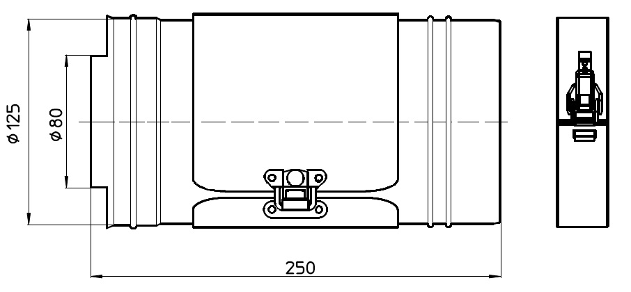 Outdoor Extension with Inspection PP 80/125 thumbnail