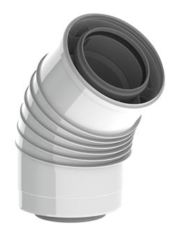 TwinSafe Elbow PP Concentric 100/150 45° thumbnail