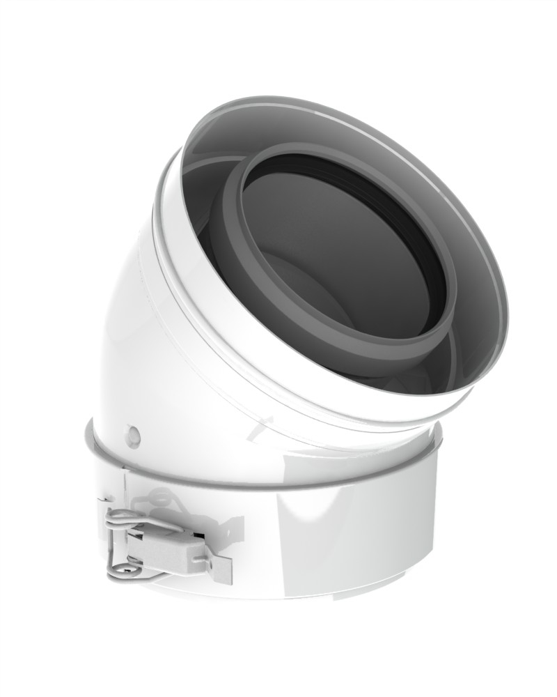 Burgerhout TwinSafe+ PP Elbow 45°