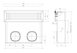 Hybalans+ Wall plenum Supply/Extract adjustable 92 #2 thumbnail
