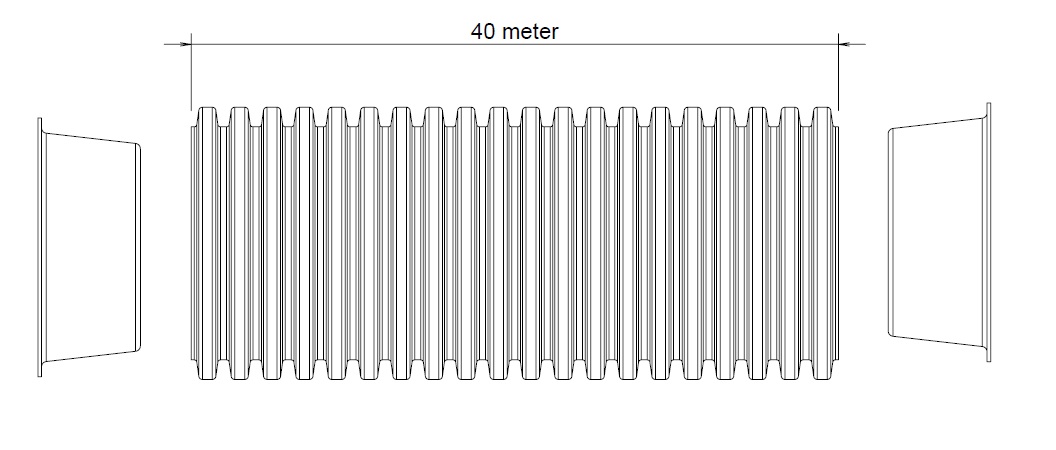 Hybalans+ Ducting flex 75 L=40M Blue thumbnail