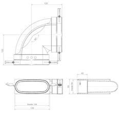Hybalans+ Elbow 132×52 90° horizontal thumbnail