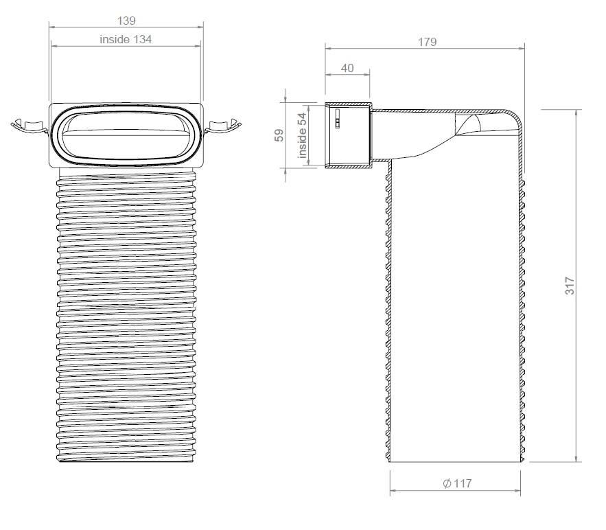 Hybalans+ Valve connection 117 132×52 90° thumbnail
