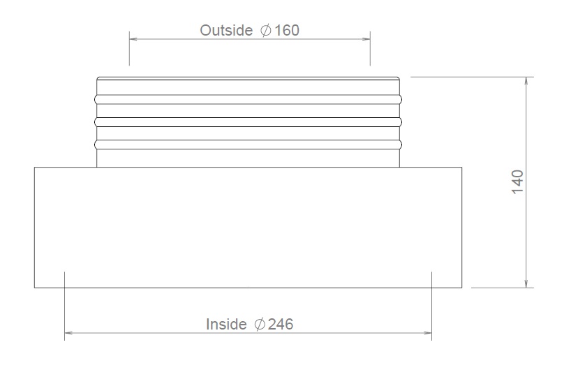 EasyAir Sleeve joint EPP+ 160 thumbnail