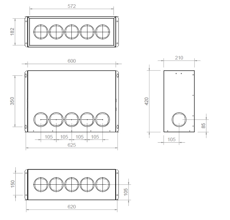 Hybalans+ Manifoldbox lowerpart XL 350#17 132×52 thumbnail