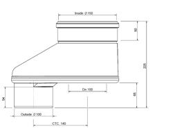 Burgerhout Adaptor PP 100/100 > 100/150 thumbnail