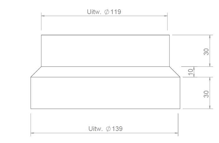 Burgerhout Reducer AL 139-119 thumbnail