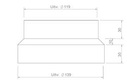 Burgerhout Reducer AL 139-119 thumbnail