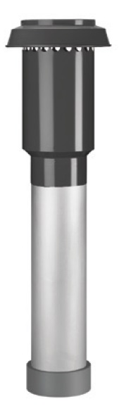 Roof terminal Ventilation Isolated 125 L=1000 Black thumbnail