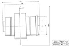 TwinSafe Shaft connection with Firestop PP Concentric 60/100 thumbnail