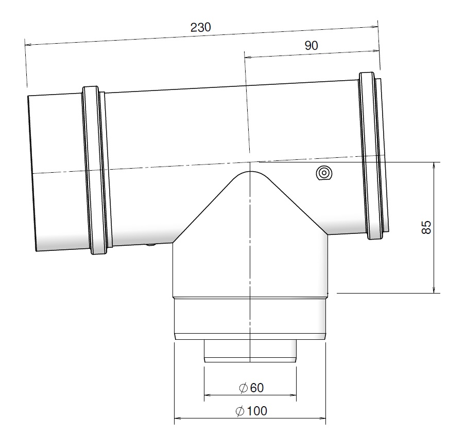 TwinSafe Tee PP Concentric 60/100 thumbnail