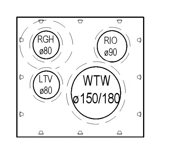 Mini-Delta Dakbeschotplaat type C 0-9° luchtdicht thumbnail