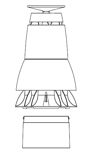 Flexline Top Skyline chimney pot PP 80 thumbnail