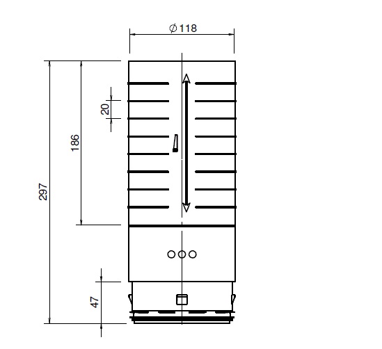 Hybalans+ Extension valve connection 117 L=60-250 thumbnail