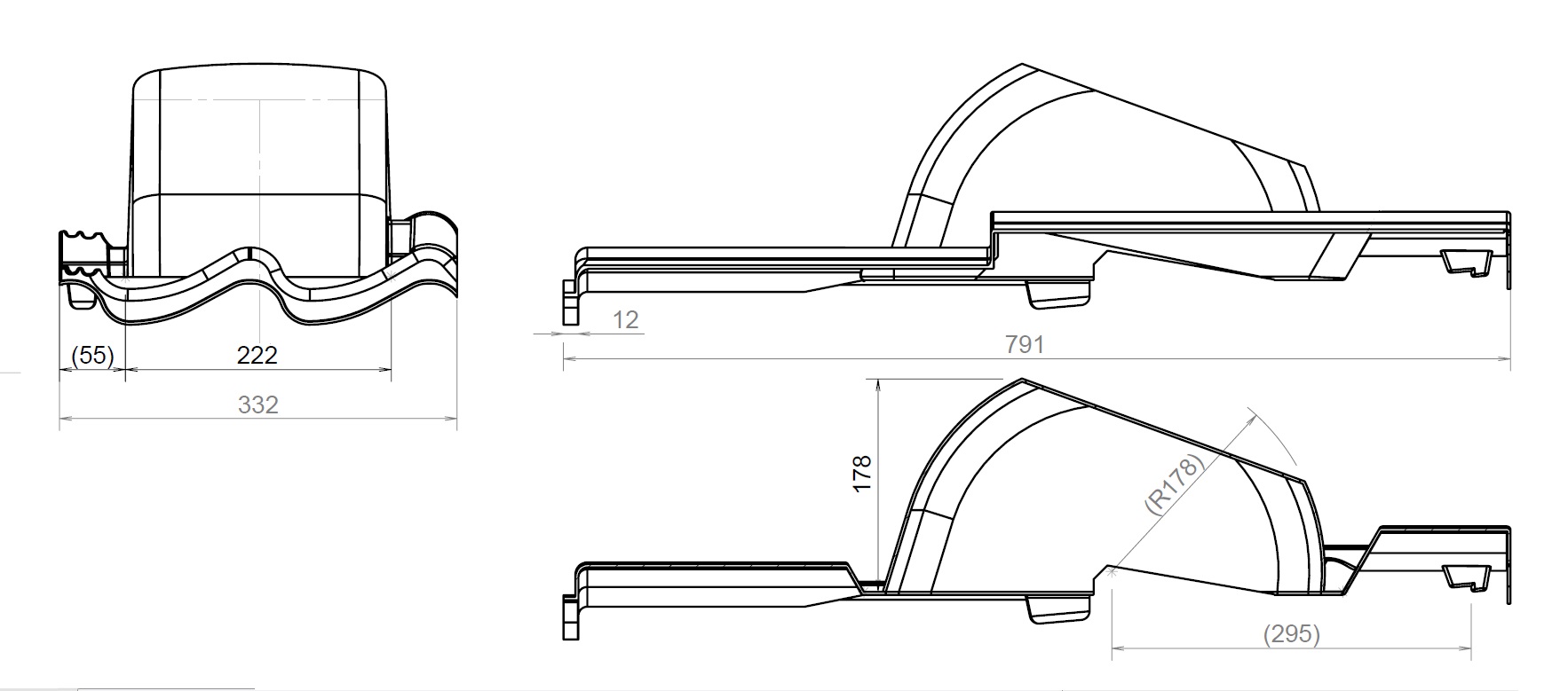 Burgerhout Roof tile PE Sneldek model D 2T thumbnail