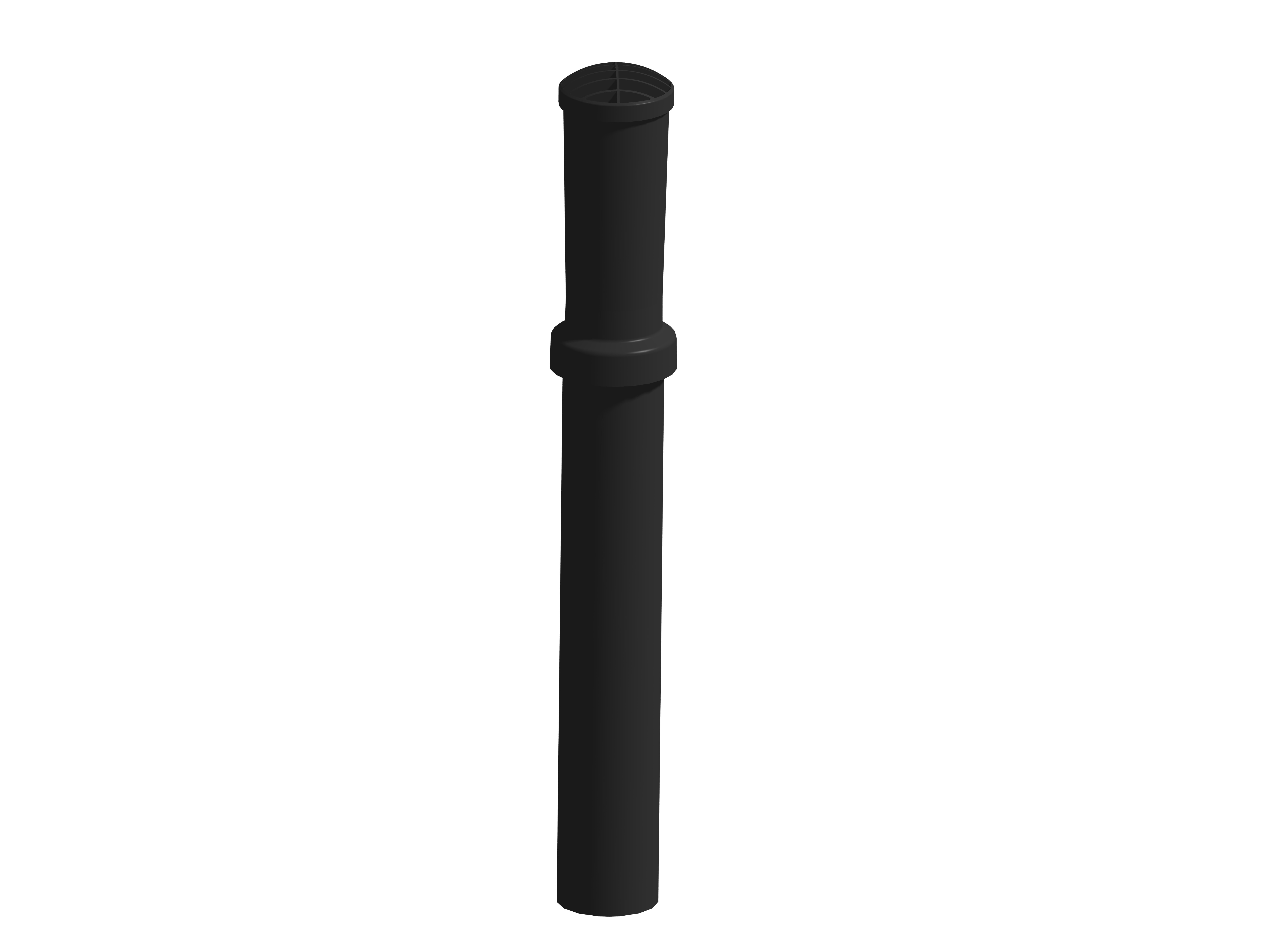 Sewer vent pipe PP 110 Black thumbnail