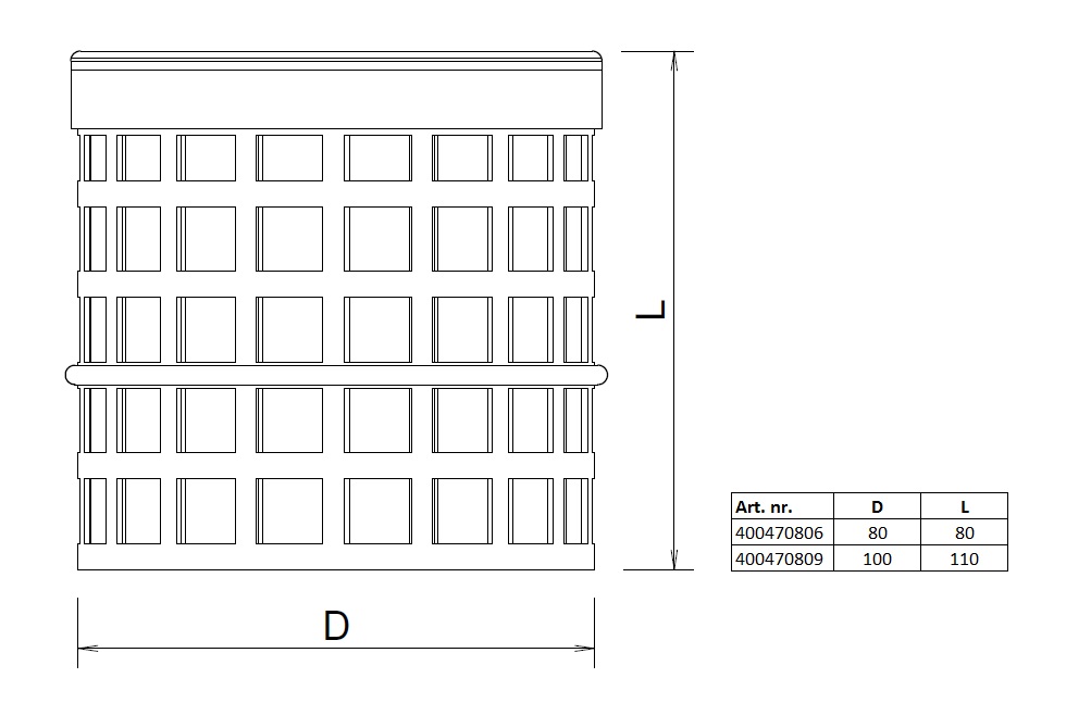 Multiline Air grill AL 100 thumbnail