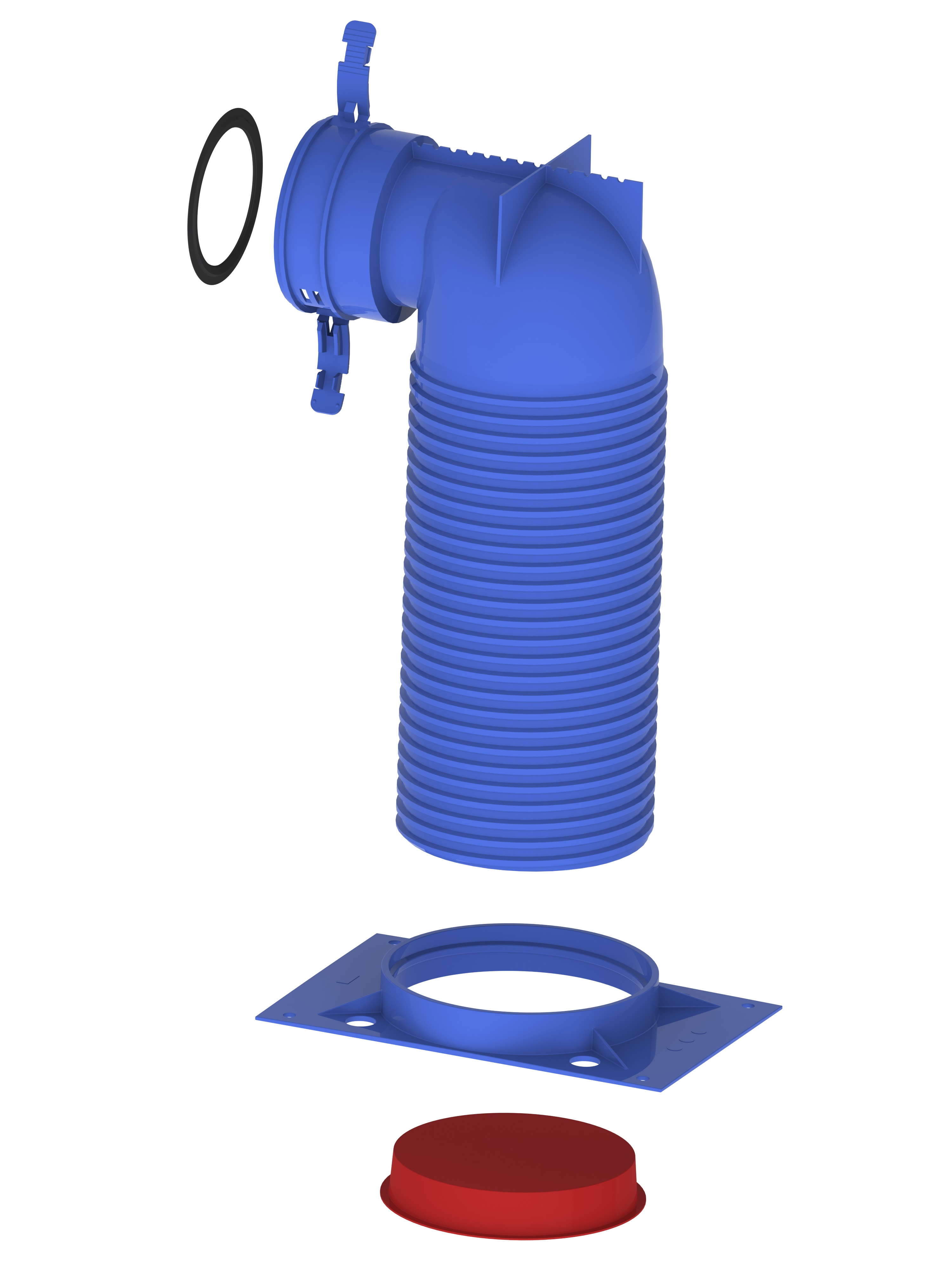 Hybalans+ Ventielaansluitstuk 125 92 90°