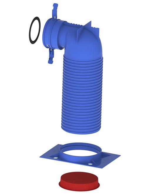 Hybalans+ Valve connection 125 92 90°