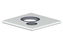 Mini-Delta Dakbeschotplaat type  G 50-59° luchtdicht, zonder riool thumbnail